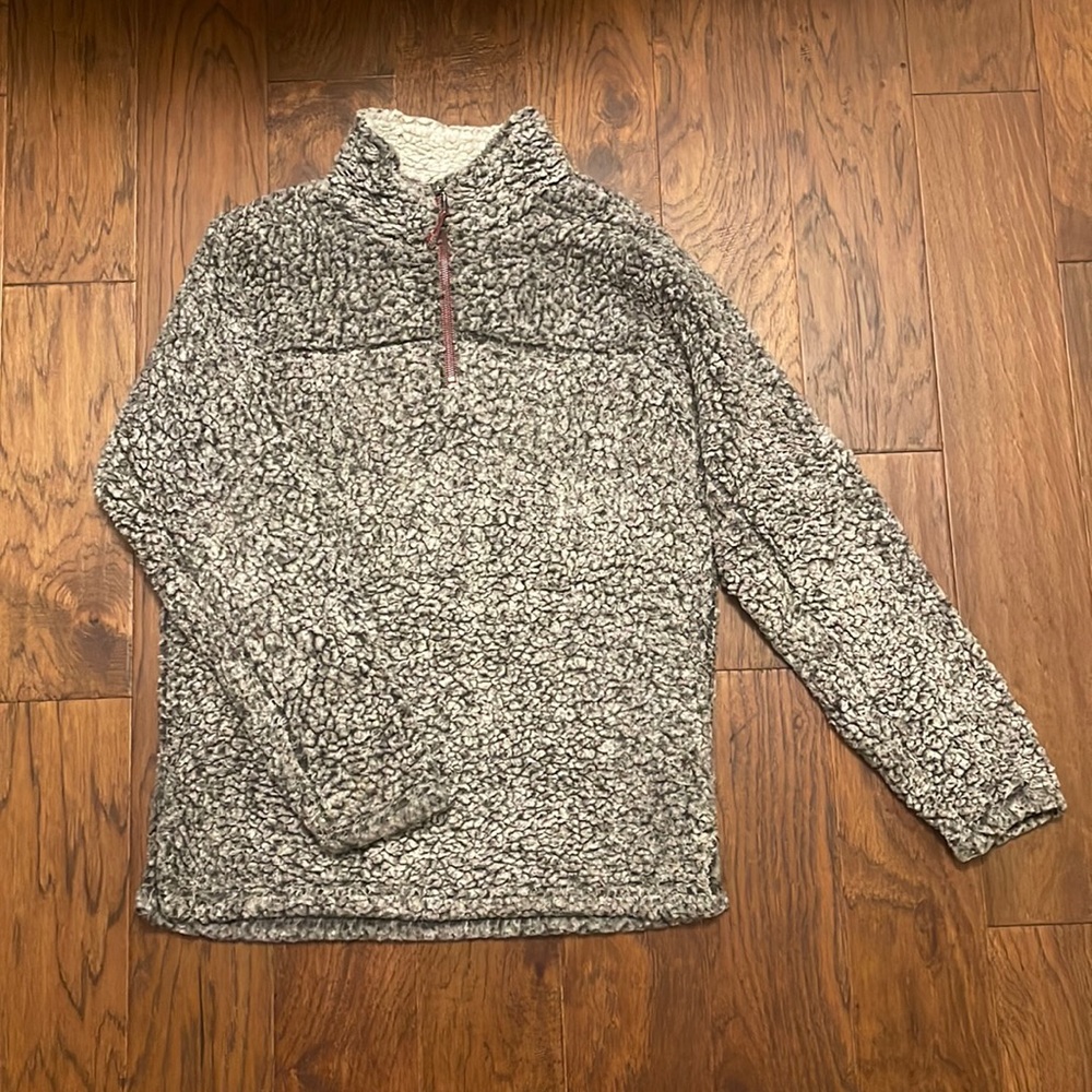 true grit frosty tipped 1/4 zip sherpa pullover